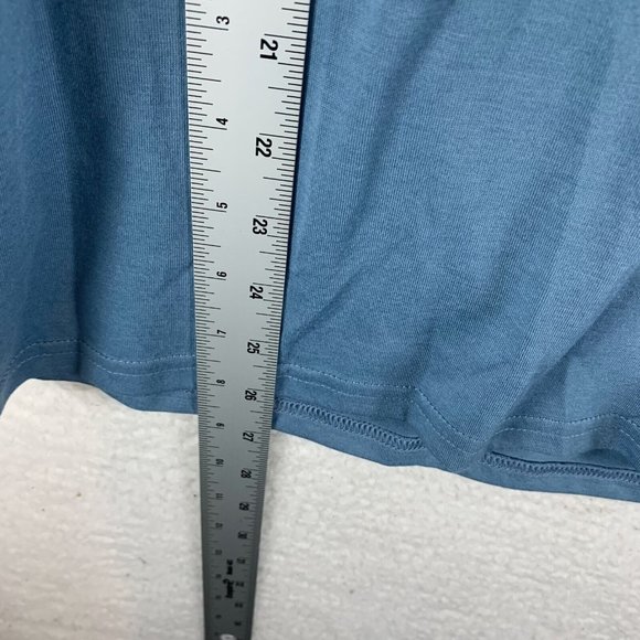 Louis Garneau T-Shirt Women's Medium Blue Bike Find Your Good V-Neck 6888 - Picture 8 of 10